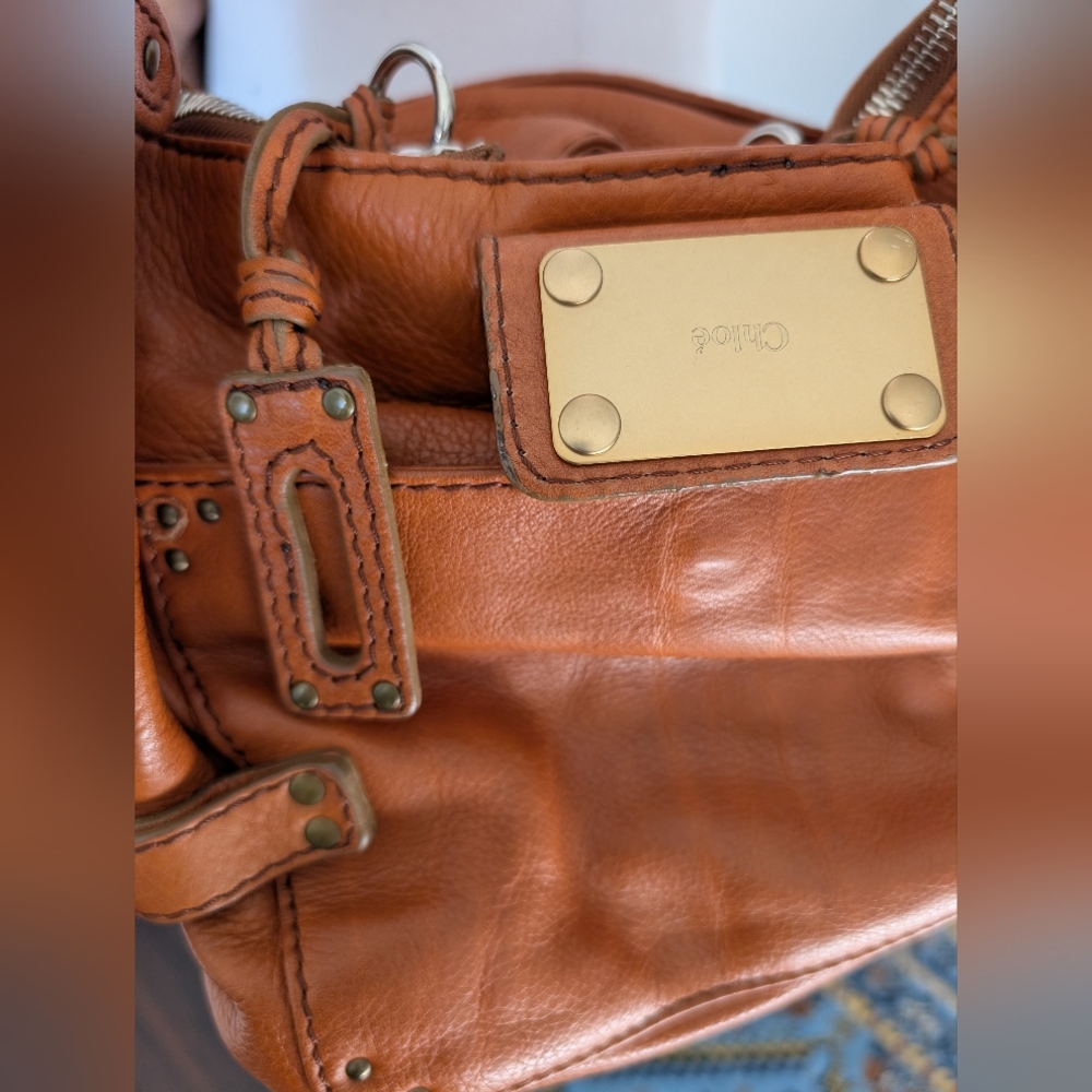 Chloé Paddington Satchel in Luxurious Cognac Leather - Picture 6 of 13
